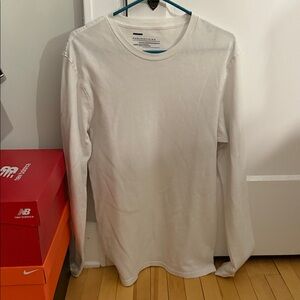 Fashionable White Long Sleeve Tee